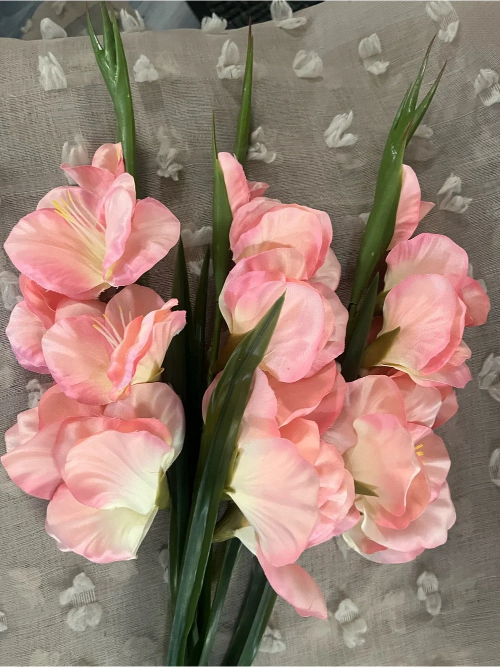 Artificial Pink Gladiolus Stem - Home Accents